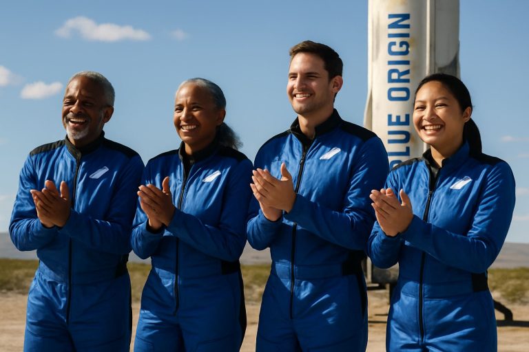 Η τολμηρή διαστημική πτήση NS-32 της Blue Origin ενθουσιάζει το κοινό—και γράφει ιστορία με την ποικιλόμορφη πληρώματα αστροναυτών
